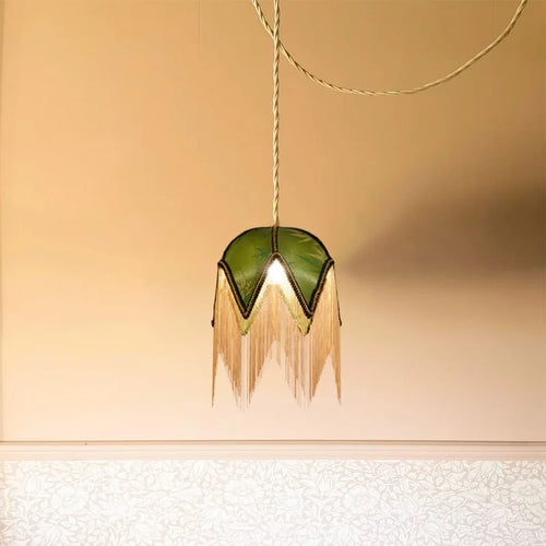 lustre nordique en tissu abat-jour design pour éclairage intérieur - vue 3 sur 8