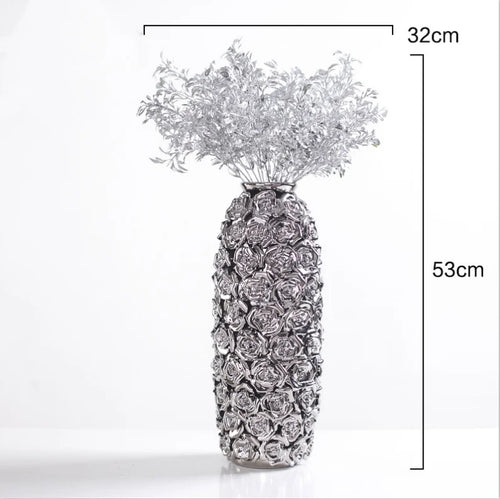 vase en céramique or relief pour roses et décoration moderne - vue 11 sur 10