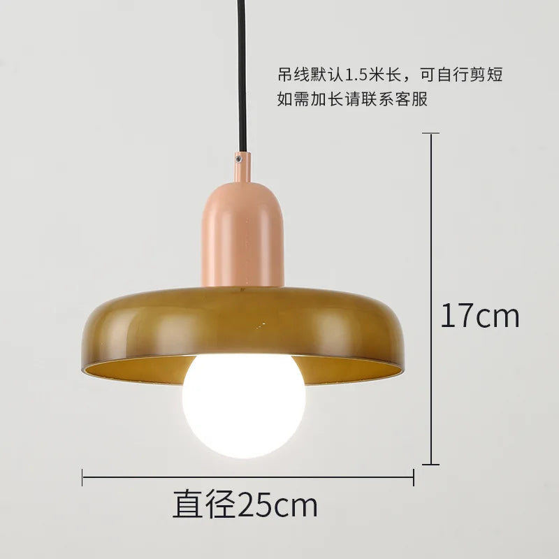 lampe suspendue en verre nordique pour décoration intérieure - vue 8 sur 30