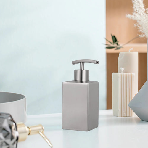 distributeur de savon pressable en acier inoxydable pour liquide - vue 7 sur 7