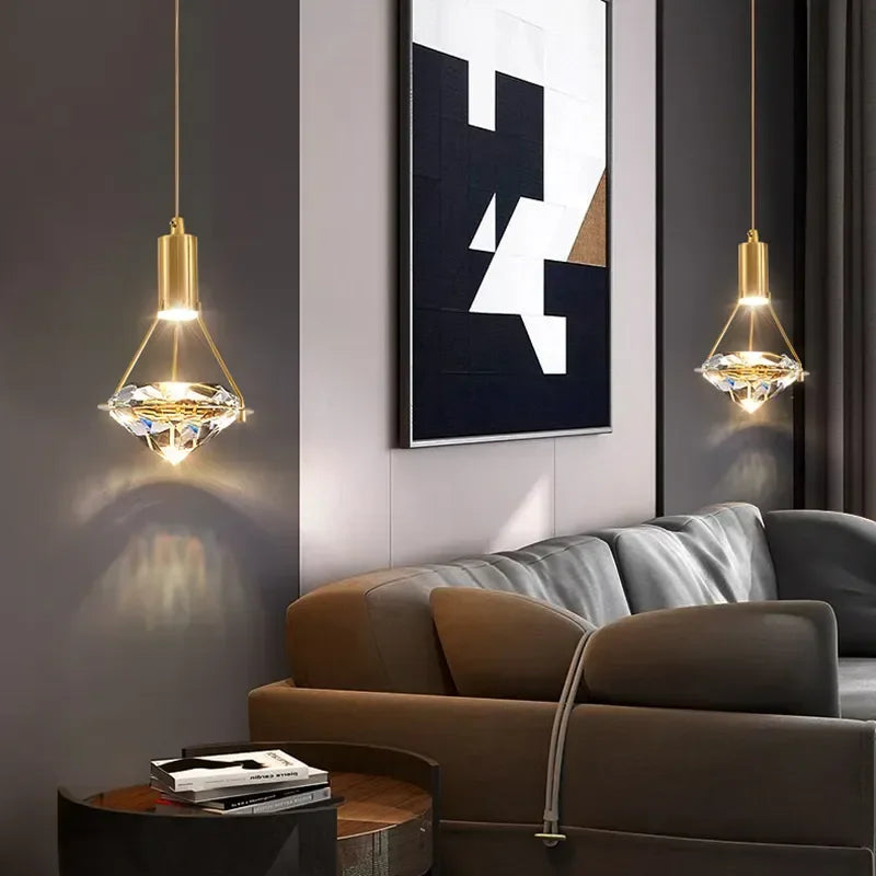 Suspension De Luxe En Cristal à LED design - vue 6 sur 13