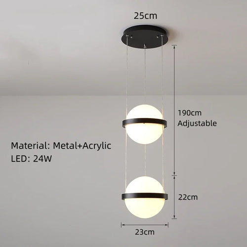 lustre moderne diy led avec pot de fleurs pour jardin céleste - vue 19 sur 18