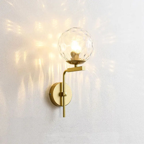 applique murale led moderne en forme de boule de verre pour décoration intérieure - vue 5 sur 10