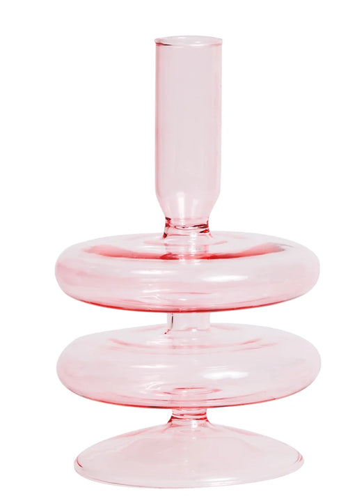 bougeoir en verre conique pour table de mariage et décoration nordique - vue 29 sur 28