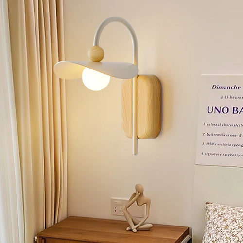 applique murale nordique en bois led pour bureau restaurant - vue 3 sur 7