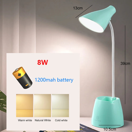 lampe de bureau led tactile usb gradation protection yeux - vue 10 sur 29