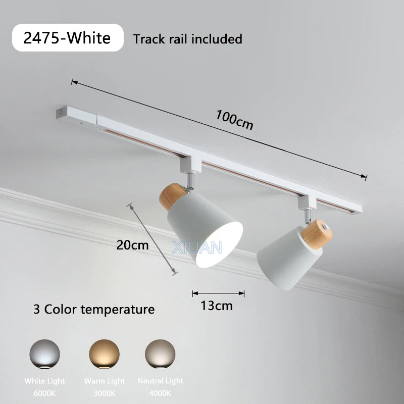 suspension led en bois pour table à manger nordique - vue 17 sur 18