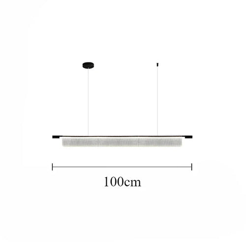 lustre linéaire moderne pour décoration intérieure et restaurant - vue 18 sur 18