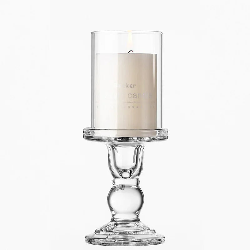 bougeoir en verre pour bougie chauffe-plat décoratif outdoor - vue 21 sur 24