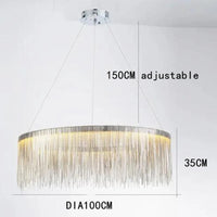 lustre led postmoderne en aluminium style nordique pour espaces créatifs