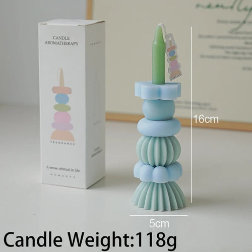 bougie parfumée empilable en cire de soja pour mariage et anniversaires - vue 10 sur 10