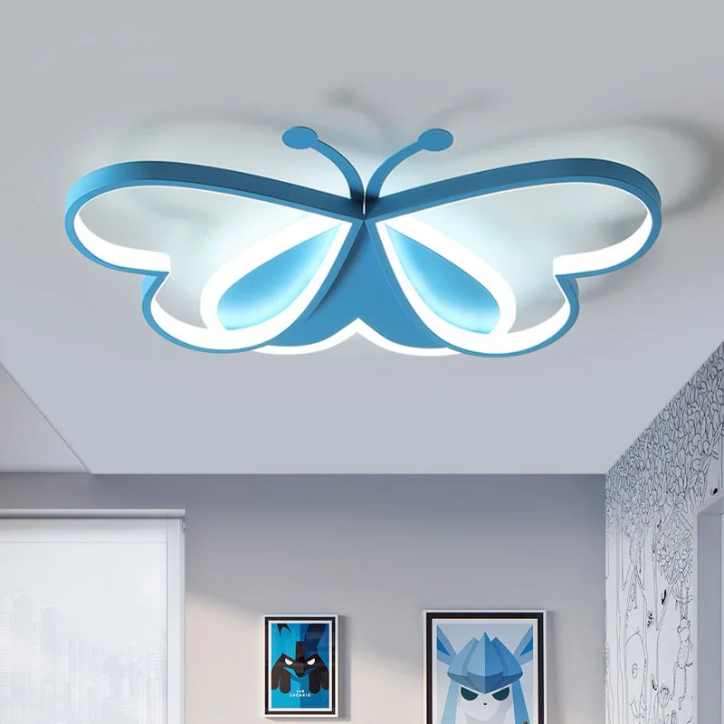 lustre winfordo led 	 avec motif papillon et intensité réglable - vue 4 sur 10