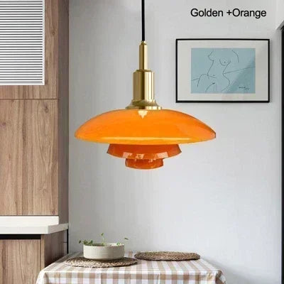 suspension design danois abat-jour en verre lumineux décoratif