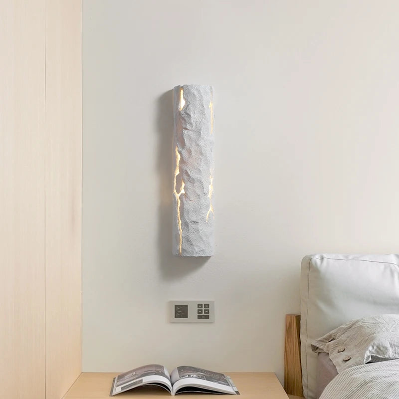 Modern creative tree stump LED wall lamp, indoor bedside wall lamp, designer, hotel, villa, cafe, passage, Art Deco, G9 - vue 1 sur 10