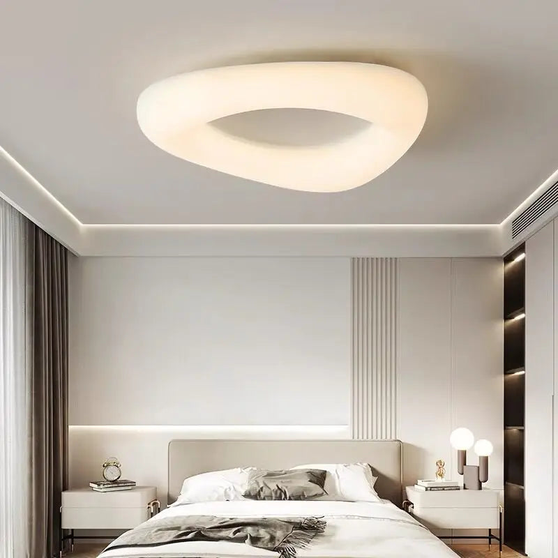 plafonnier led moderne en forme de nuages avec télécommande - vue 3 sur 14