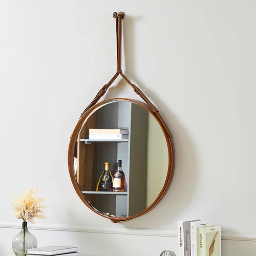 miroirs décoratifs ronds en bois pour décoration intérieure - vue 7 sur 7