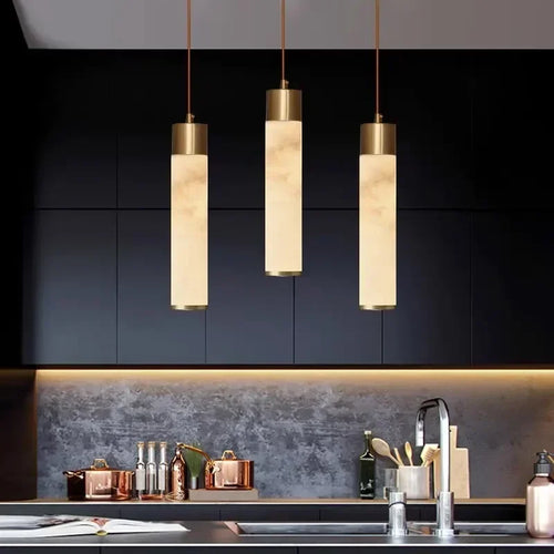 lustre en marbre nordique moderne pour décoration intérieure - vue 4 sur 7
