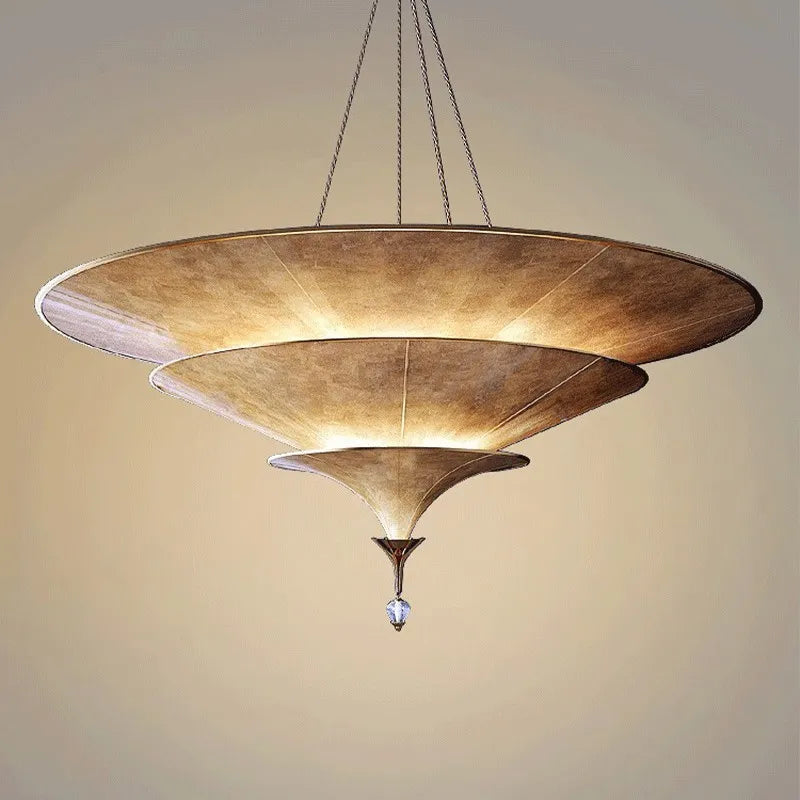 Lustre d'ambiance bouddhiste d'asie du sud-est - vue 3 sur 9