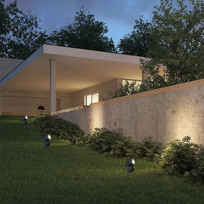 lampe led étanche pour éclairage extérieur jardin et sentier - vue 10 sur 15