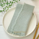 Serviette de table gaze coton rustique lot 12