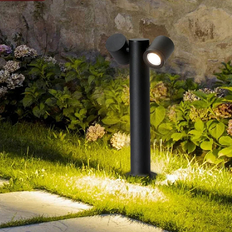 lampes de jardin lumineuses pour extérieur avec double tête - vue 3 sur 8