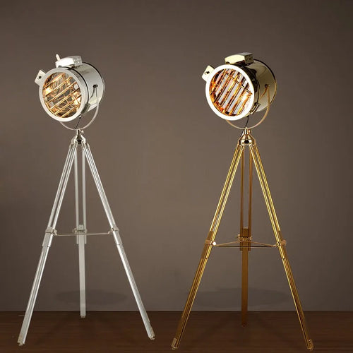lampe de sol rétro industrielle style navale nordique - vue 5 sur 15
