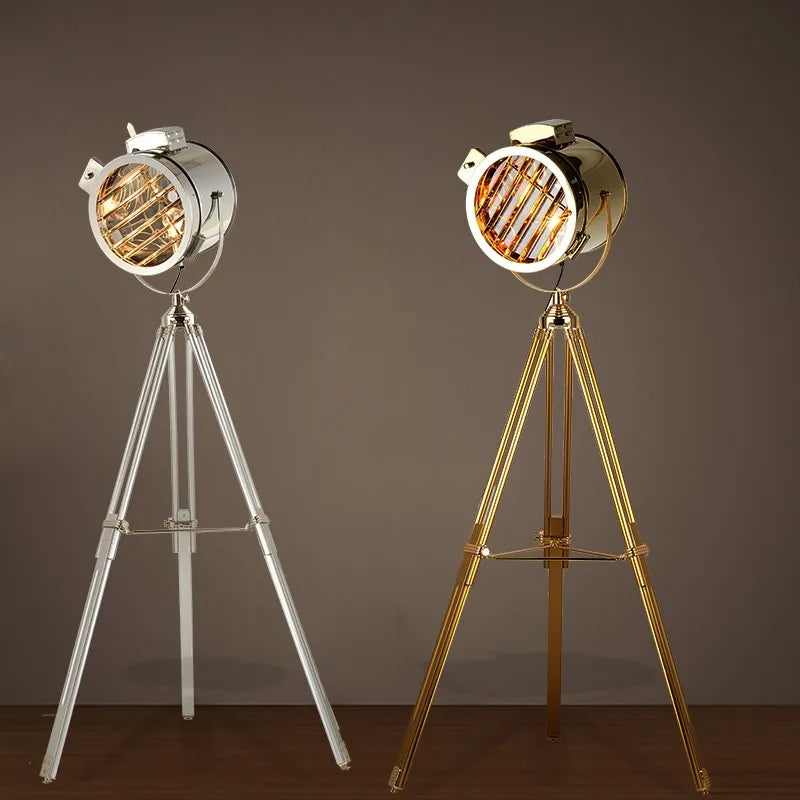lampe de sol rétro industrielle style navale nordique - vue 5 sur 15