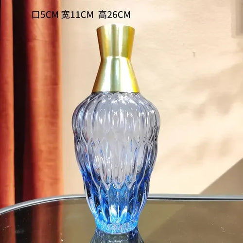 vase en verre décoratif pour arrangements floraux modernes - vue 10 sur 16
