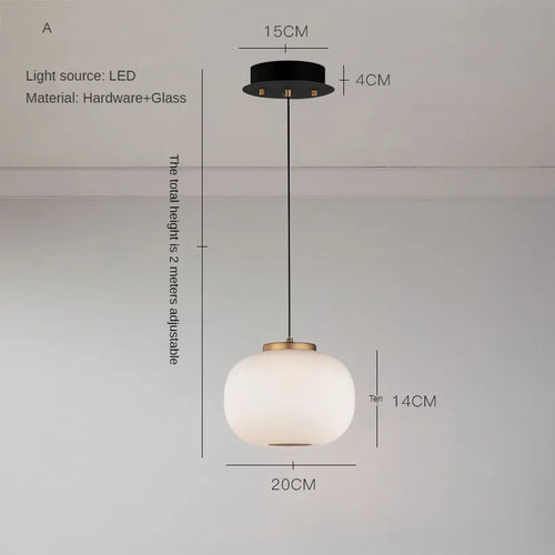 lustre led en verre design minimaliste artistique pour intérieur créatif