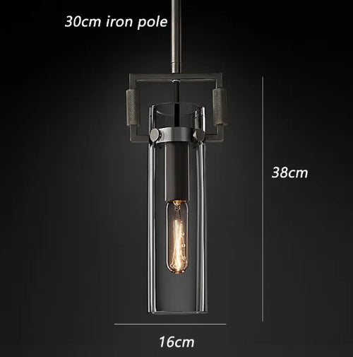 suspension industrielle en verre pour décoration intérieure - vue 14 sur 15