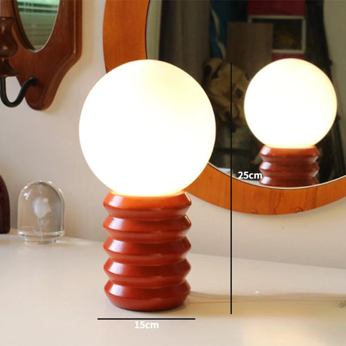 lampe à poser design en verre pour une ambiance chaleureuse - vue 9 sur 10