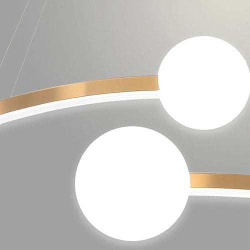 sandyha lustre moderne en anneau pour décoration intérieure - vue 6 sur 9