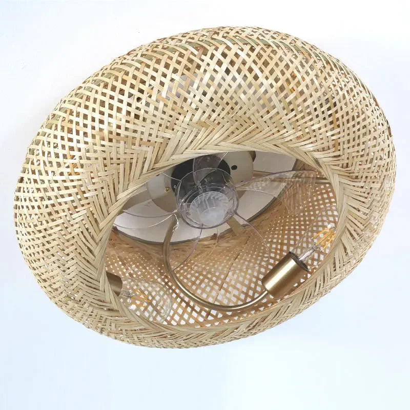 ventilateur lampe silencieux à lames invisibles avec télécommande décoratif - vue 6 sur 6