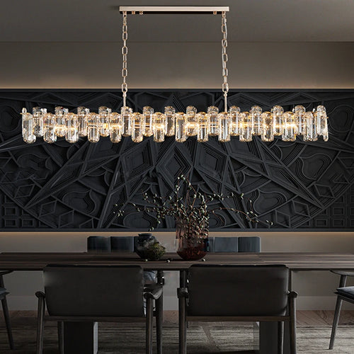 lustre glamour moderne en cristal clair pour intérieur - vue 7 sur 11