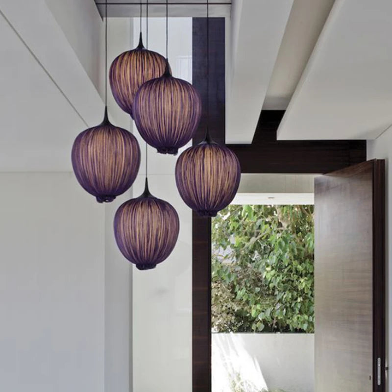 lampe suspendue lanterne chinoise classique décorative - vue 5 sur 9