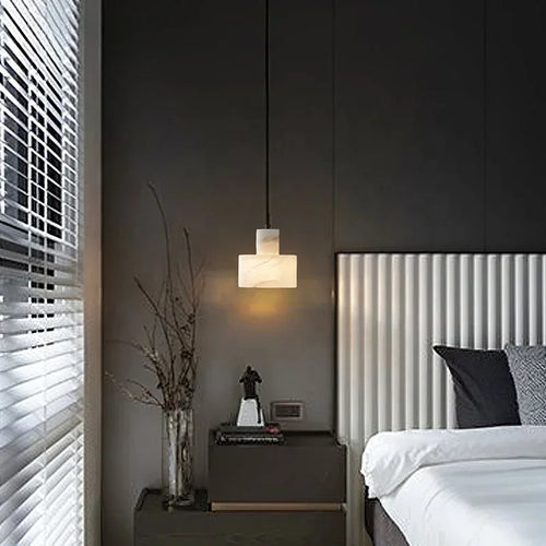 suspension moderne en marbre pour un éclairage intérieur élégant - vue 6 sur 7