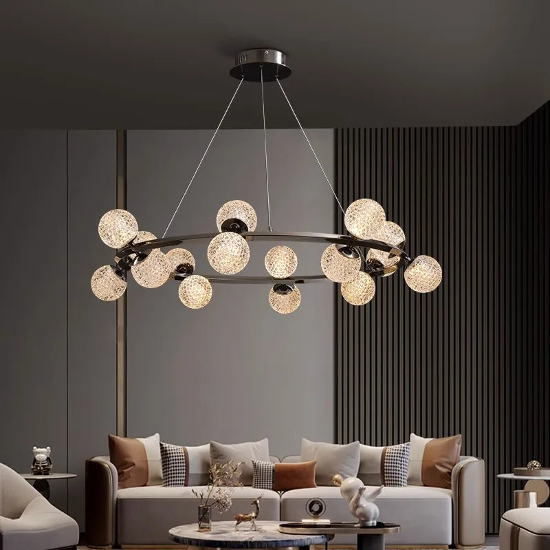Nordic home decoration, living room chandelier, bedroom chandelier, dining room chandelier, ceiling light, indoor lighting - vue 1 sur 9