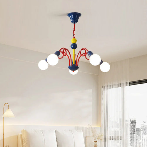 suspension vintage memphis lustre médiéval fruits luminaire lampara - vue 3 sur 10
