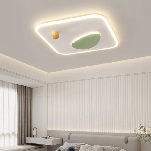 plafonnier led moderne rond carré pour intérieur - vue 4 sur 9