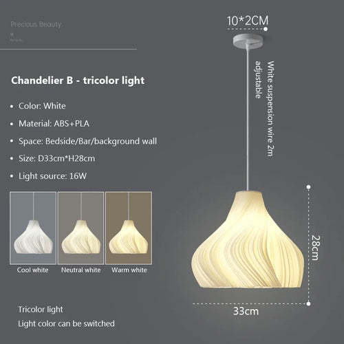 Suspension nordique 3d pour décoration de maison - vue 12 sur 16