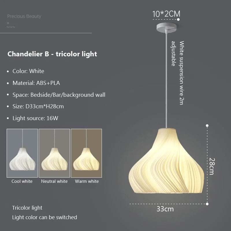 Suspension nordique 3d pour décoration de maison - vue 11 sur 16