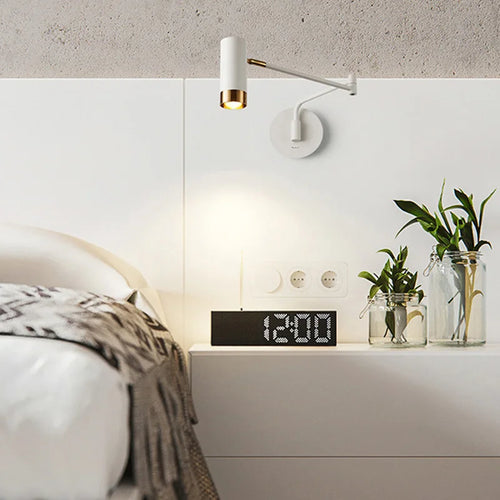 applique murale pliante pour lecture moderne avec bras pivotant - vue 3 sur 7