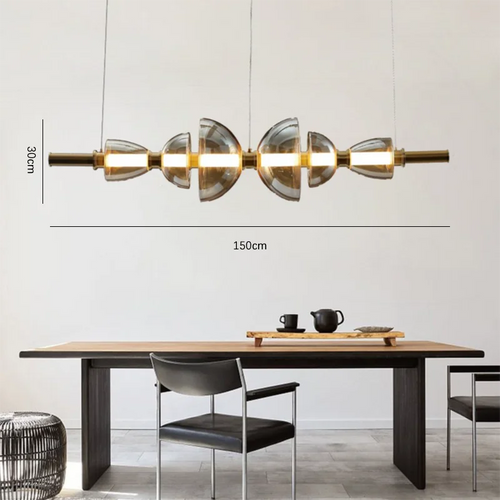 lustre en verre design nordique pour espace moderne - vue 9 sur 11