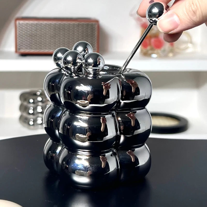 fourchette à fruits en acier inoxydable avec support de rangement - vue 11 sur 12