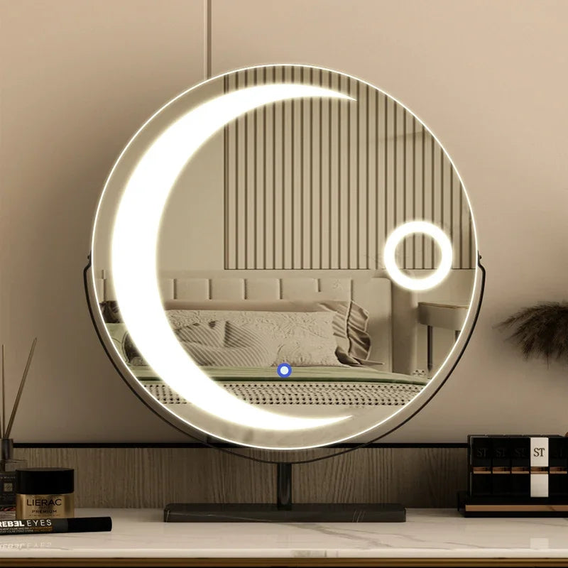 miroir led étoile moderne pour filles et cosmétiques luxe - vue 5 sur 14