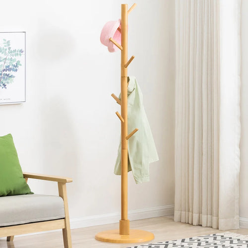 porte-vêtements suspendu en bois pour rangement pratique - vue 8 sur 7
