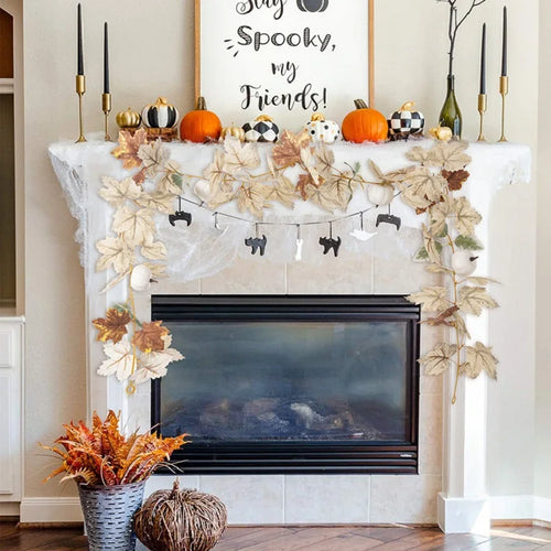 décoration automnale feuille d'érable pour thanksgiving - vue 2 sur 8