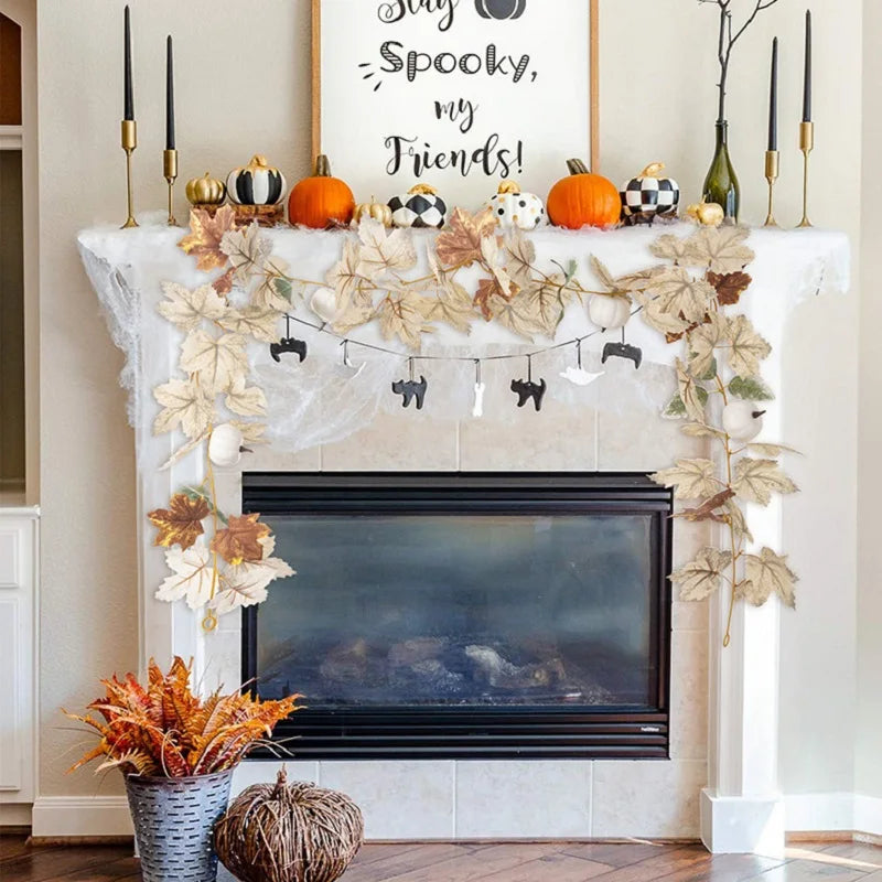 décoration automnale feuille d'érable pour thanksgiving - vue 2 sur 8