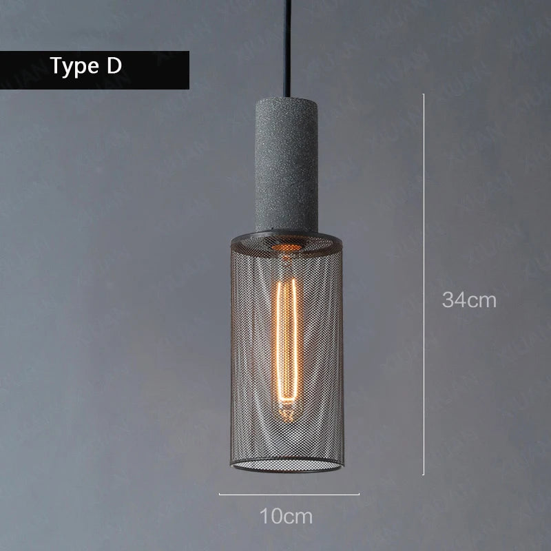 Loft Suspension lampes fer forgé led Vintage Salle à manger - vue 10 sur 12