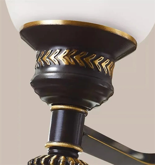 lustre nordique de luxe en cuivre style vintage industriel - vue 5 sur 12